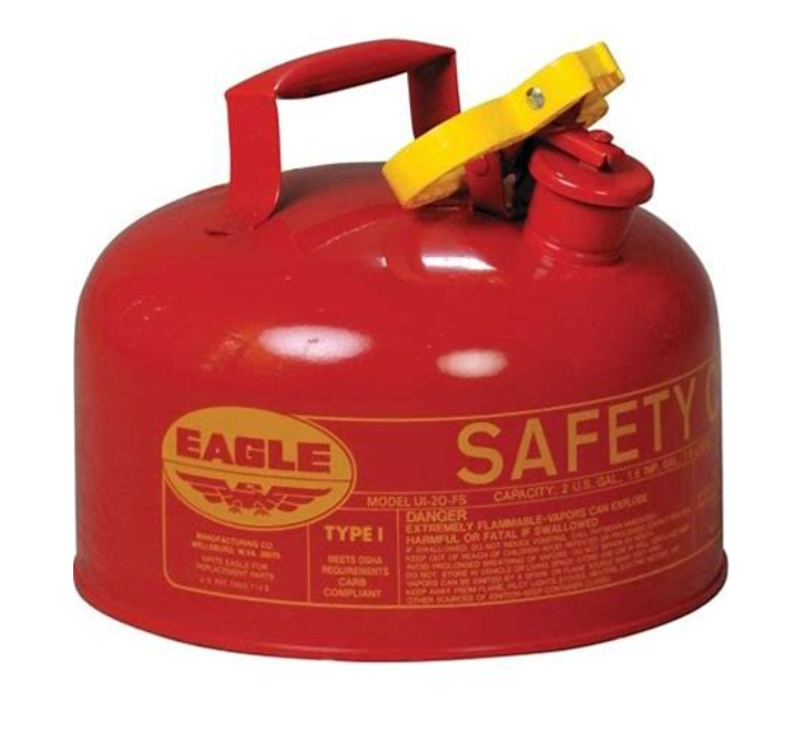 Eagle® Type-1 Safety Gas Can (1 or 2 Gallon)
