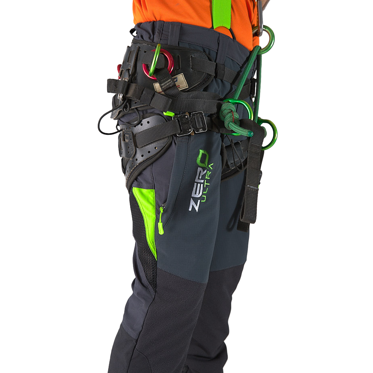 Clogger Zero Ultra Men's Super Breathable Premium Chainsaw Pants - Grey/Green
