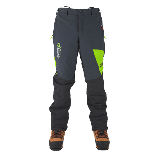 Clogger Zero Ultra Men's Super Breathable Premium Chainsaw Pants - Grey/Green