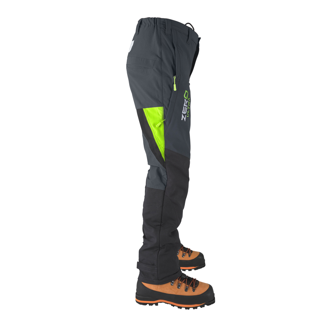 Clogger Zero Ultra Men's Super Breathable Premium Chainsaw Pants - Grey/Green