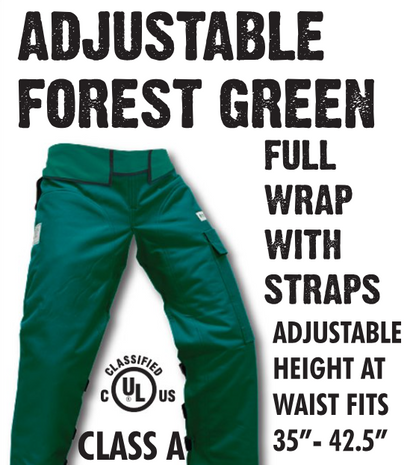 Full Wrap Adjustable Chainsaw Protective Chaps