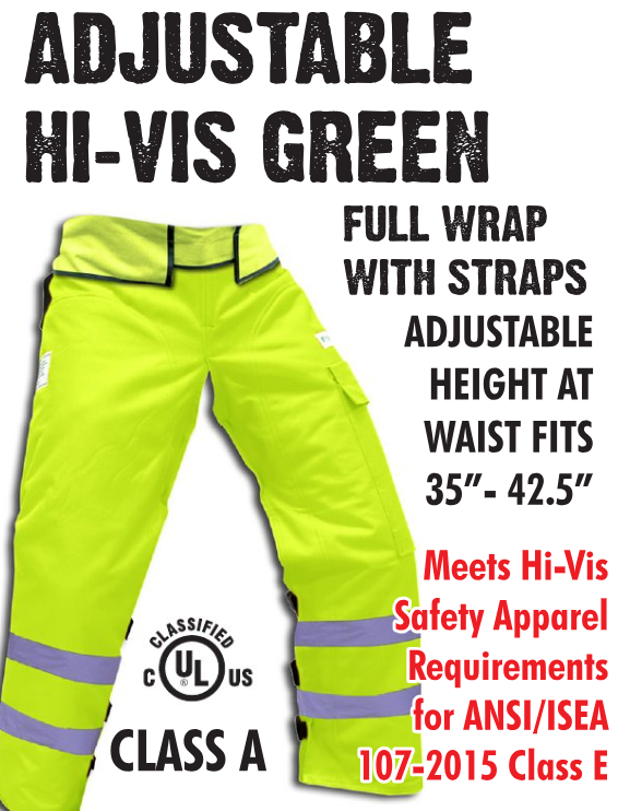 Full Wrap Adjustable Chainsaw Protective Chaps