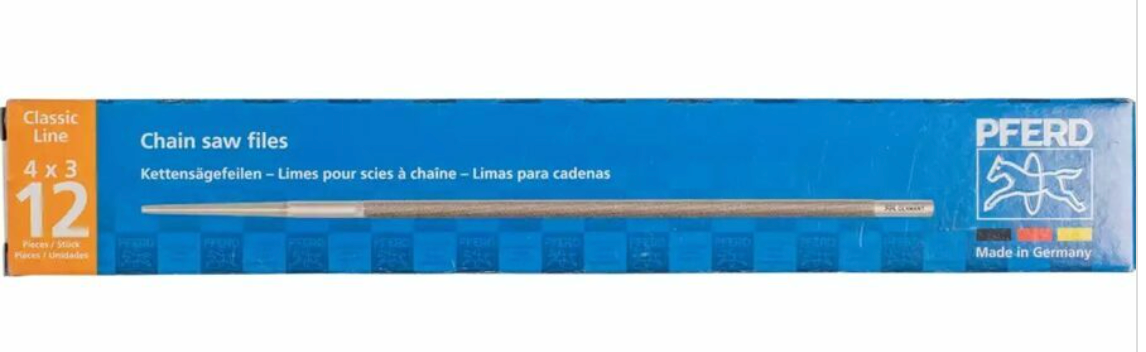 Pferd 3/16" Round Chainsaw File 8" in length (Pack of 12)