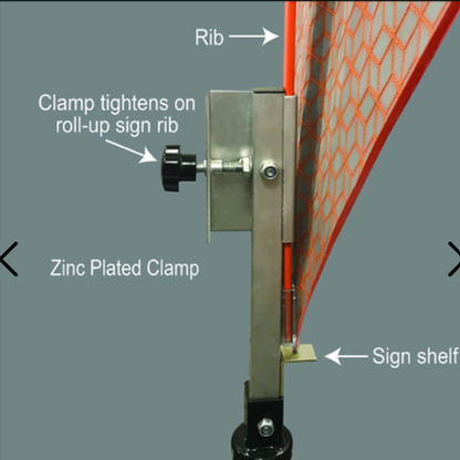 Watchdog Compact Single Spring Sign Stand for Roll Up Signs