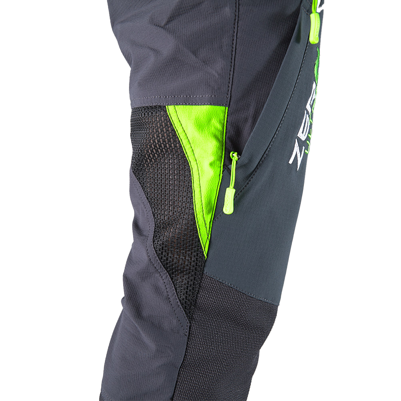 Clogger Zero Ultra Men's Super Breathable Premium Chainsaw Pants - Grey/Green