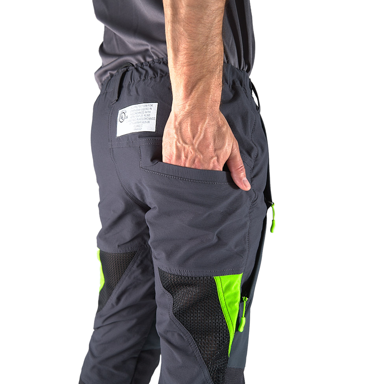 Clogger Zero Ultra Men's Super Breathable Premium Chainsaw Pants - Grey/Green